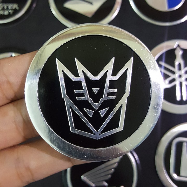 Miếng dán kim loại logo Transformers Decepticon