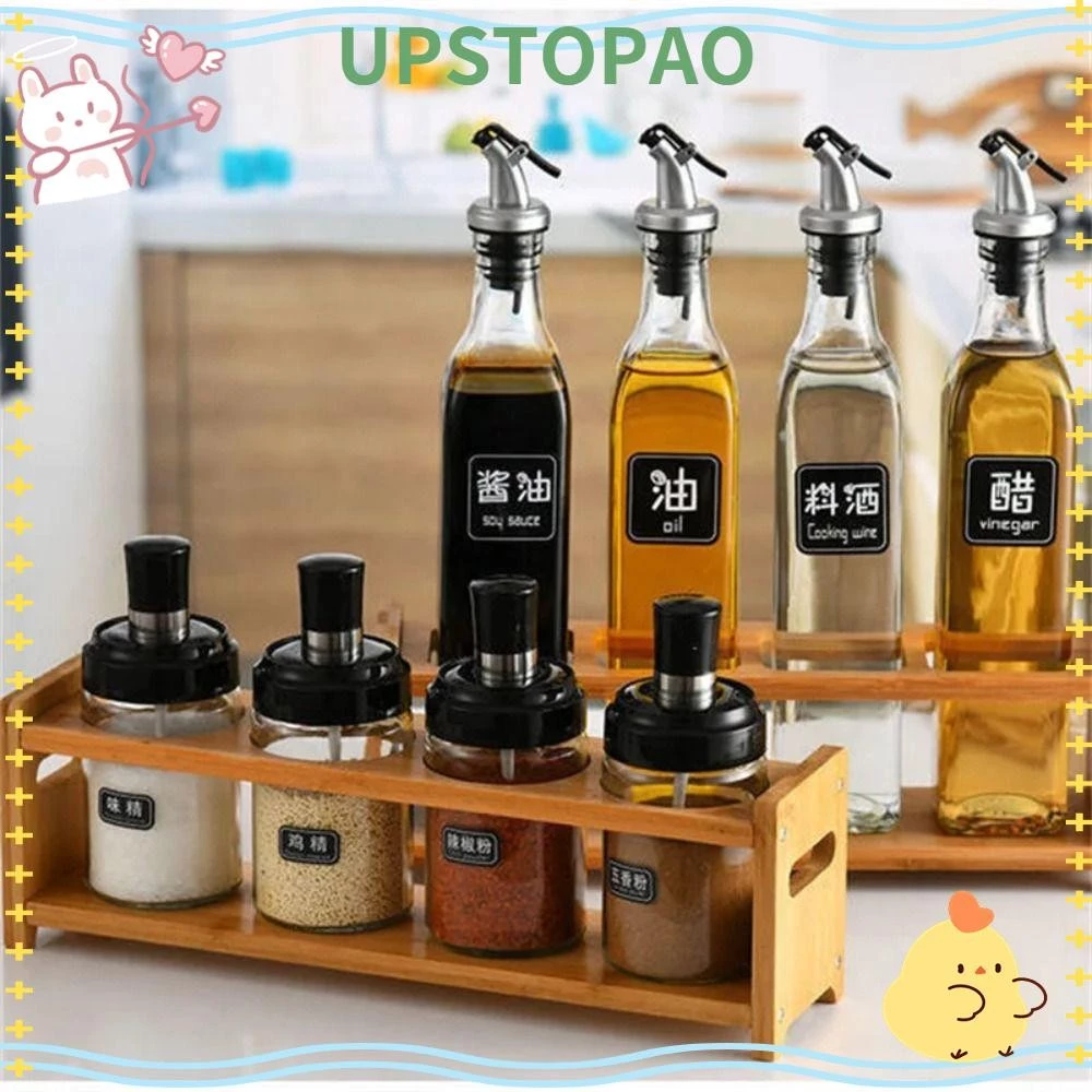 Giá đựng gia vị gỗ UPSTOPAO cho bếp nhỏ