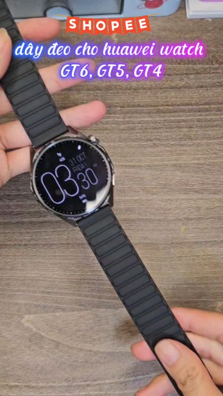 dây đeo đồng hồ cho huawei có tặng kèm kình cường lực nha #huaweigt6 #daydeodongho #ShopeeVideo #LuotVuiMuaLien #VideohangThoiTrang #SandealcungKOL