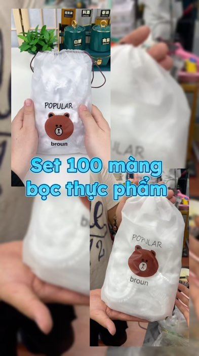 Set 100 màng bọc thực phẩm #giadung #dodunggiadinh #ShopeeVideo #ShopeeCreator #LuotVuiMuaLien #xuhuong #viral #shopee