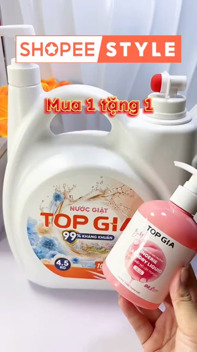 Can nước giặt topgia 2 đầu #cannuocgiattopgia #nuocgiattopgia #nuocgiat #HangMoiVe #KOLUyTin #ShopeeVideo #LuotVuiMuaLien