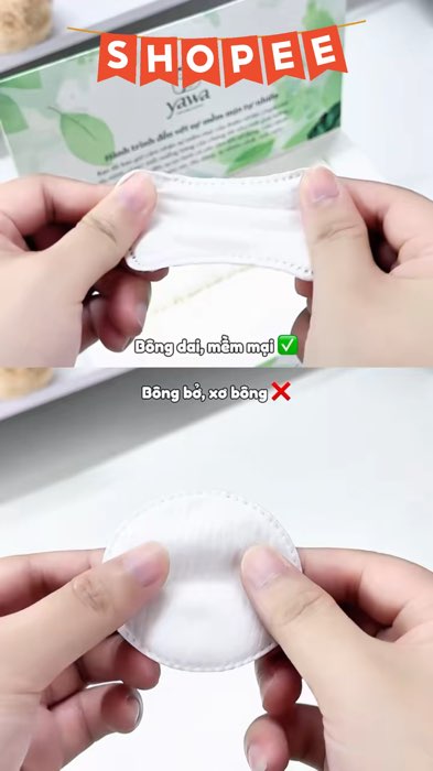Bông tẩy trang yawa #bongtaytrang #yawa #LuotVuiMuaLien #HangMoiVe #ShopeeVideo #KOLUyTin