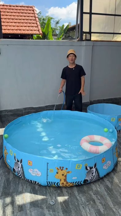 Bể bơi gấp gọn không cần bơm hơi #beboigapgon #beboichobe #HangMoiVe #KOLUyTin #ShopeeVideo #LuotVuiMuaLien