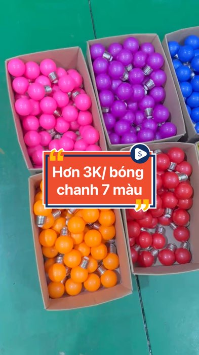 Hơn 3K /bóng chanh 7 màu#bongden #bongdenled #e27 #dayduiden #duiden