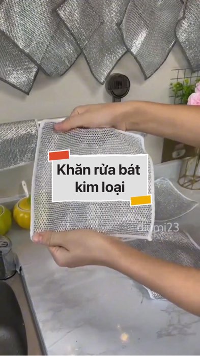 Khăn rửa bát kim loại #VideohangTieuDung #shopeestyle#ShopeeVideo#ShopeeCreator #LuotVuiMuaLien#KOLUyTin#Videomuasam #SandealcungKOL #diumi979