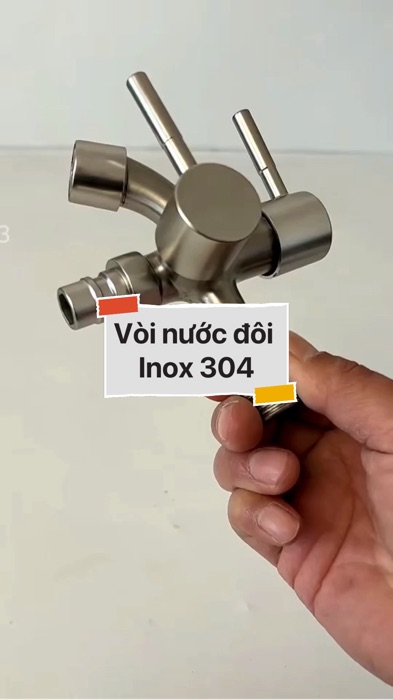 ￼Vòi nước đôi Inox 304 #VideohangDoiSong#ShopeeVideo#ShopeeCreator #LuotVuiMuaLien#KOLUyTin#Videomuasam #SandealcungKOL #diumi05