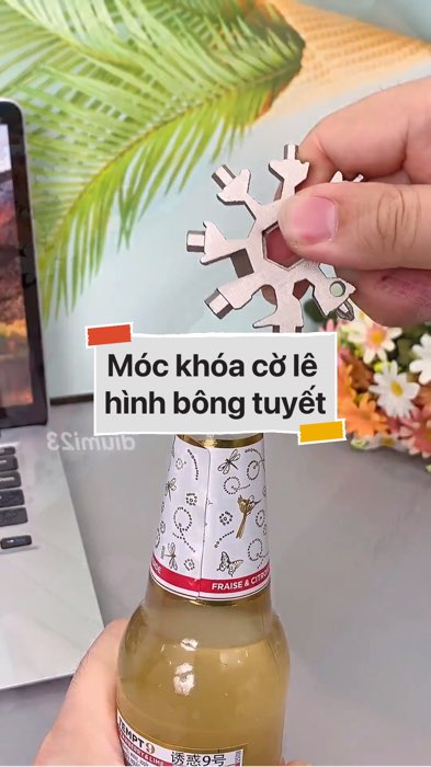 Móc khóa cờ lê hình bông tuyết #VideohangDoiSong#ShopeeVideo#ShopeeCreator #LuotVuiMuaLien#KOLUyTin#Videomuasam #SandealcungKOL #diumi17