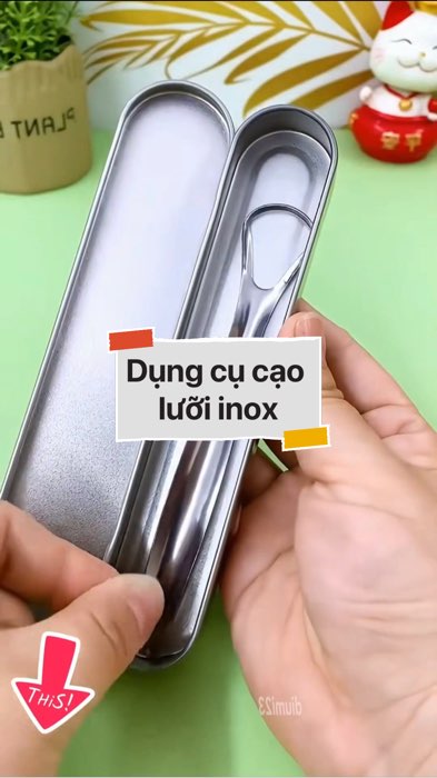 ￼Dụng cụ cạo lưỡi inox #VideohangDoiSong#ShopeeVideo#ShopeeCreator #LuotVuiMuaLien#KOLUyTin#Videomuasam #SandealcungKOL #diumi30