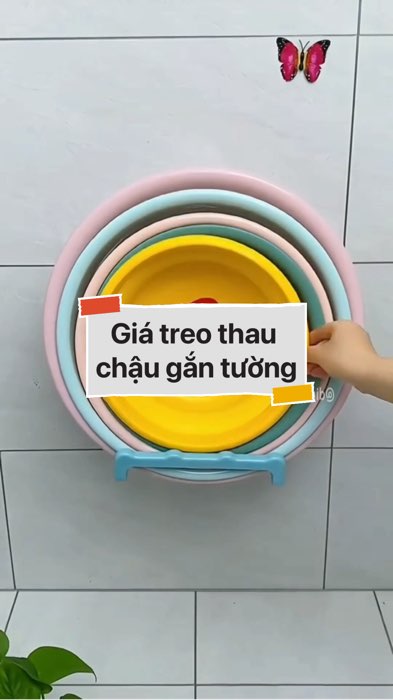 Giá treo thau chậu gắn tường #VideoHangGiaDung#shopeestyle#ShopeeVideo#ShopeeCreator #LuotVuiMuaLien #diumi136
