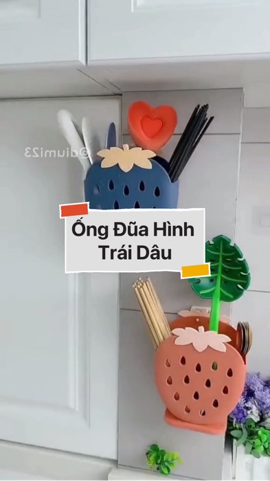 Ống Đũa Hình Trái Dâu #VideoHangGiaDung#shopeestyle#ShopeeVideo#ShopeeCreator #LuotVuiMuaLien #diumi144