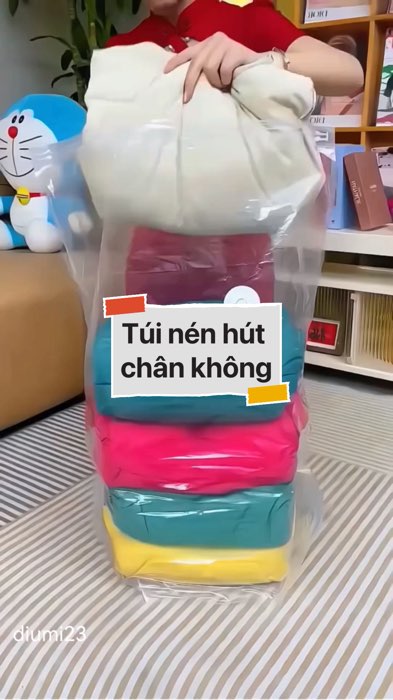 Túi nén hút chân không quần áo chăn màn #VideohangTieuDung #shopeestyle#ShopeeVideo#ShopeeCreator #LuotVuiMuaLien#KOLUyTin#Videomuasam #diumi185