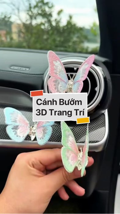 Bướm Ô tô Đồ trang trí Nội thất #VideohangDoiSong#ShopeeVideo#ShopeeCreator #LuotVuiMuaLien#KOLUyTin#Videomuasam #SandealcungKOL #diumi242