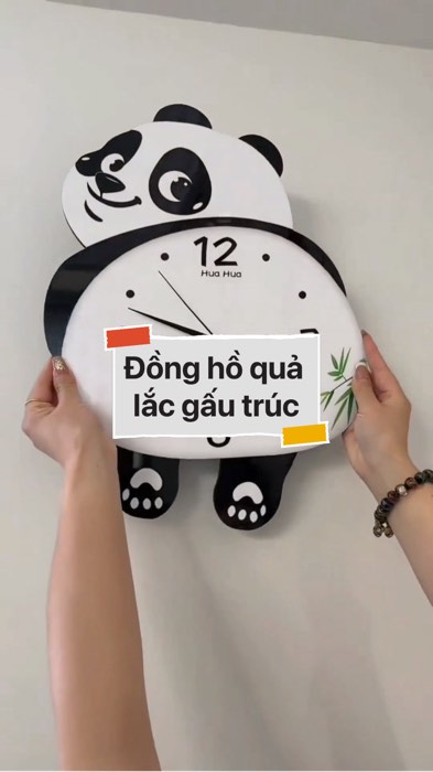 Đồng hồ quả lắc gấu trúc #VideoHangGiaDung#shopeestyle#ShopeeVideo#ShopeeCreator #LuotVuiMuaLien #diumi270