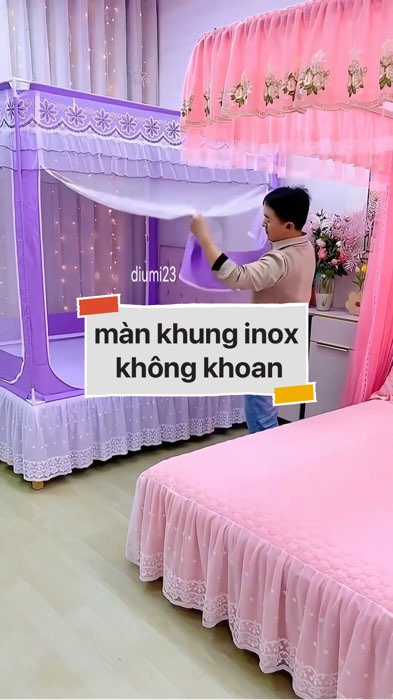 ￼màn khung inox 304 không khoan #VideoHangGiaDung#shopeestyle#ShopeeVideo#ShopeeCreator #LuotVuiMuaLien #diumi324