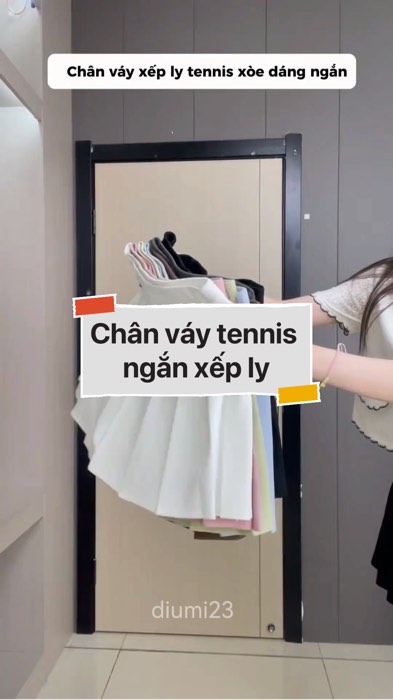 ￼Chân váy tennis ngắn xếp ly #VideohangThoiTrang#shopeestyle#ShopeeVideo#ShopeeCreator#LuotVuiMuaLien#KOLUyTin #diumi30