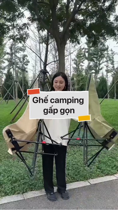 Ghế camping gấp gọn #VideohangDoiSong#ShopeeVideo#ShopeeCreator #LuotVuiMuaLien#KOLUyTin#Videomuasam #SandealcungKOL #diumi244