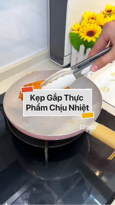 Kẹp Gắp Thực Phẩm Bằng Silicon Inox 304 Chịu Nhiệt Cao Chống Dính Đa Năng #VideoHangGiaDung#shopeestyle#ShopeeVideo#LuotVuiMuaLien #diumi276