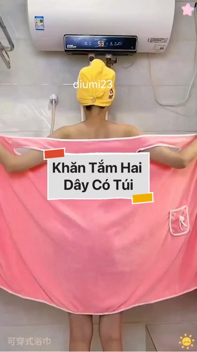 ￼Khăn Tắm Hai Dây Có Túi #VideohangDoiSong#ShopeeVideo#ShopeeCreator #LuotVuiMuaLien#KOLUyTin#Videomuasam #SandealcungKOL #diumi286