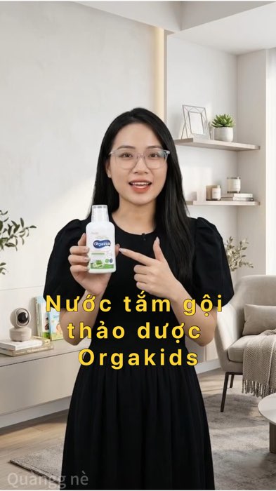 Nước tắm gội thảo dược Orgakids #ShopeeVideo #ShopeeCreator #KOLUyTin #VideohangTieuDung #LuotVuiMuaLien