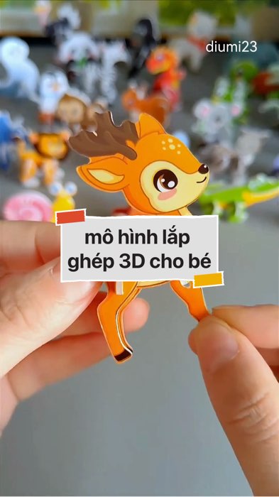 mô hình lắp ghép 3D cho bé #VideoHangMevaBe#shopeestyle#ShopeeVideo#ShopeeCreator#LuotVuiMuaLien #diumi446