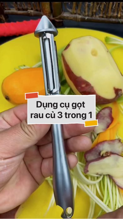 ￼Dụng cụ gọt vỏ, bào rau củ 3 trong 1 #VideoHangGiaDung#shopeestyle#ShopeeVideo#ShopeeCreator #LuotVuiMuaLien #diumi448