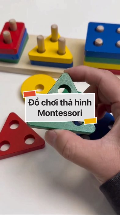 ￼Đồ chơi Montessori thả hình #VideoHangMevaBe#shopeestyle#ShopeeVideo#ShopeeCreator#LuotVuiMuaLien #diumi664