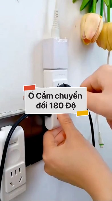 Ổ Cắm Điện chuyển đổi 180 Độ #VideoHangGiaDung#shopeestyle#ShopeeVideo#ShopeeCreator #LuotVuiMuaLien #diumi725