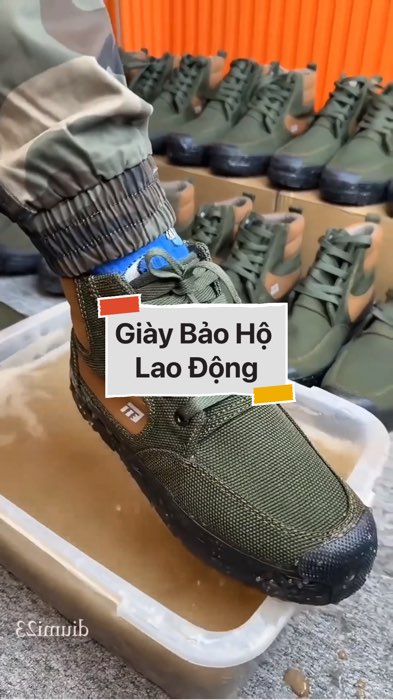 Giày Bảo Hộ Lao Động Cao Cổ #VideohangDoiSong#ShopeeVideo#ShopeeCreator #LuotVuiMuaLien#KOLUyTin#Videomuasam #SandealcungKOL #diumi756