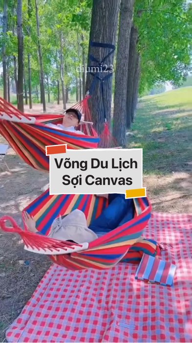 ￼Võng Du Lịch Sợi Canvas #VideohangDoiSong#ShopeeVideo#ShopeeCreator #LuotVuiMuaLien#KOLUyTin#Videomuasam #SandealcungKOL #diumi769