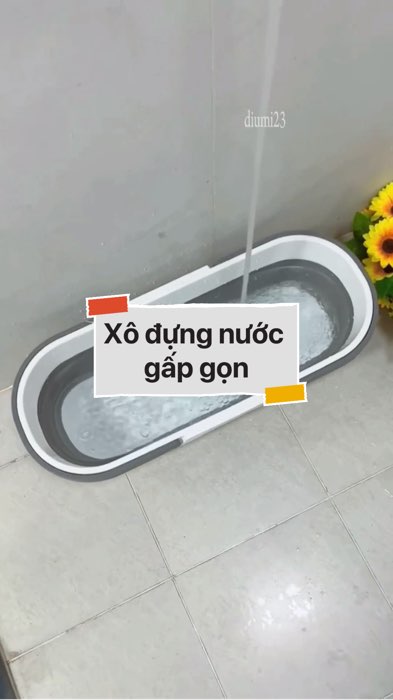 Xô đựng nước gấp gọn đa năng #VideoHangGiaDung#shopeestyle#ShopeeVideo#ShopeeCreator #LuotVuiMuaLien #diumi796