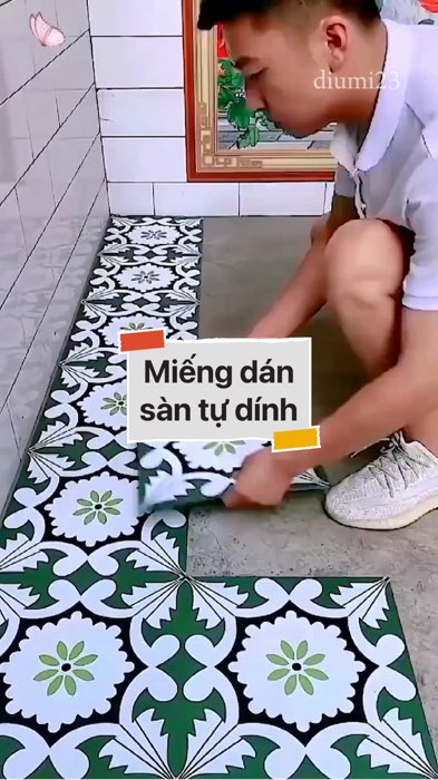 ￼ Miếng dán sàn tự dính #VideohangNhaCua#shopeestyle#ShopeeVideo#ShopeeCreator #LuotVuiMuaLien#KOLUyTin#Videomuasam #SandealcungKOL #diumi805