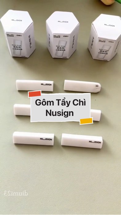 Gôm Tẩy Chì Nusign #videohangvanphongpham#shopeestyle#ShopeeVideo#ShopeeCreator #LuotVuiMuaLien #diumi896