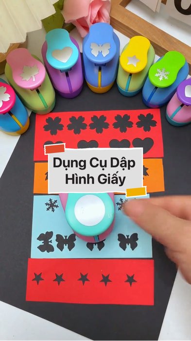 Dụng Cụ Dập Hình Giấy #videohangvanphongpham#shopeestyle#ShopeeVideo#ShopeeCreator #LuotVuiMuaLien #diumi908