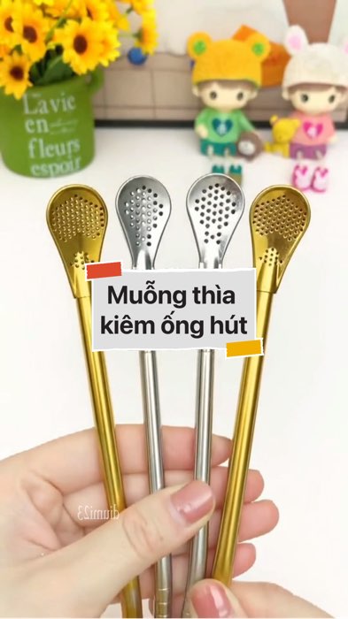 ￼Muỗng thìa kiêm ống hút #VideohangTieuDung #shopeestyle#ShopeeVideo#ShopeeCreator #LuotVuiMuaLien#KOLUyTin#Videomuasam #SandealcungKOL #diumi910