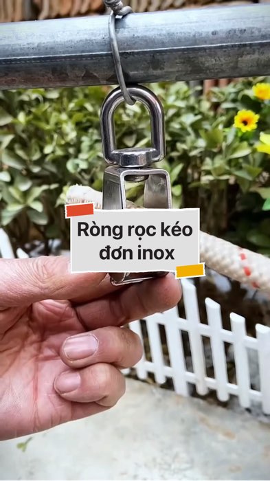 Ròng rọc kéo đơn inox #VideohangDoiSong#ShopeeVideo#ShopeeCreator #LuotVuiMuaLien#KOLUyTin#Videomuasam #SandealcungKOL #diumi953