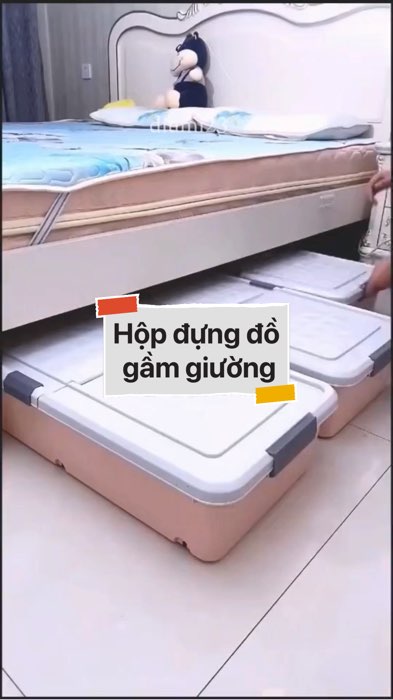 Hộp đựng đồ để dưới gầm giường #VideoHangGiaDung#shopeestyle#ShopeeVideo#ShopeeCreator #LuotVuiMuaLien #diumi986