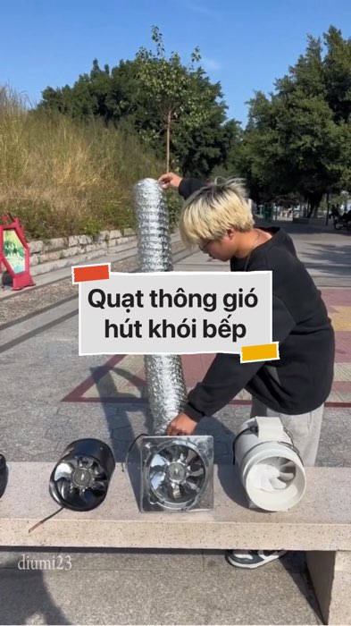 Quạt thông gió hút khói bếp #VideoHangGiaDung#shopeestyle#ShopeeVideo#ShopeeCreator #LuotVuiMuaLien #diumi37