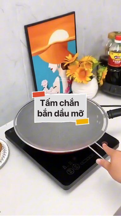 ￼Tấm đậy chảo ngăn bỏng bắn dầu #VideoHangGiaDung#shopeestyle#ShopeeVideo#ShopeeCreator #LuotVuiMuaLien #diumi39