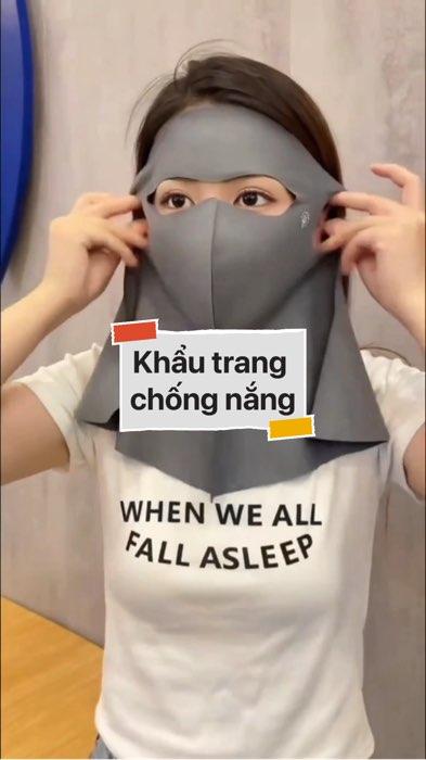 Khẩu trang chống nắng toàn mặt #VideohangThoiTrang#shopeestyle#ShopeeVideo#ShopeeCreator#LuotVuiMuaLien#KOLUyTin #diumi78