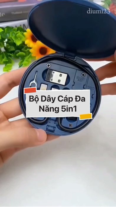 ￼Bộ Dây Cáp Đa Năng 5 Trong 1 #VideohangDienTu#shopeestyle#ShopeeVideo#ShopeeCreator #LuotVuiMuaLien#KOLUyTin#Videomuasam #SandealcungKOL #diumi104