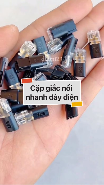 Cặp giắc nối nhanh dây điện #VideohangDoiSong#ShopeeVideo#ShopeeCreator #LuotVuiMuaLien#KOLUyTin#Videomuasam #SandealcungKOL #diumi107