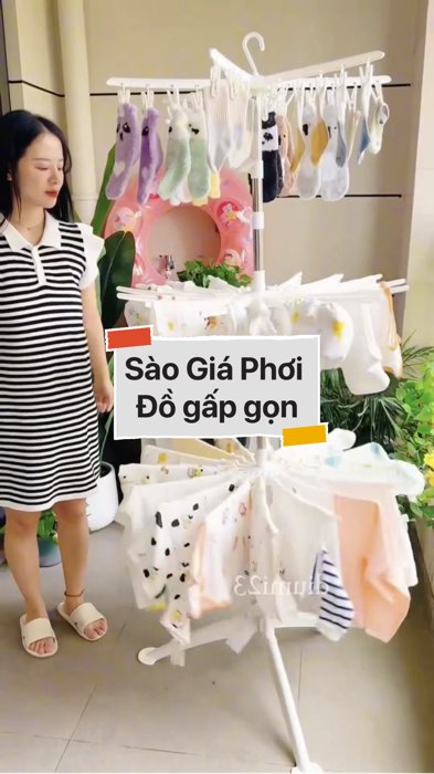 Cây Sào Giá Phơi Đồ gấp gọn #VideoHangGiaDung#shopeestyle#ShopeeVideo#ShopeeCreator #LuotVuiMuaLien #diumi125