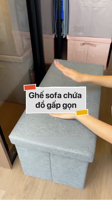 Ghế sofa chứa đồ gấp gọn #VideoHangGiaDung#shopeestyle#ShopeeVideo#ShopeeCreator #LuotVuiMuaLien #diumi134