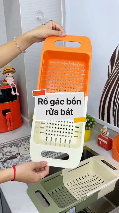 ￼Rổ gác bồn rửa bát #VideoHangGiaDung#shopeestyle#ShopeeVideo#ShopeeCreator #LuotVuiMuaLien #diumi142