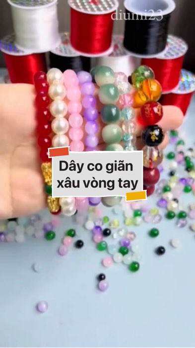 ￼Dây co giãn xâu vòng tay #VideohangDoiSong#ShopeeVideo#ShopeeCreator #LuotVuiMuaLien#KOLUyTin#Videomuasam #SandealcungKOL #diumi149