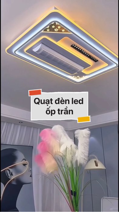 Quạt đèn led ốp trần trang trí #VideohangDienTu#shopeestyle#ShopeeVideo#ShopeeCreator #LuotVuiMuaLien#KOLUyTin#Videomuasam #SandealcungKOL #diumi162