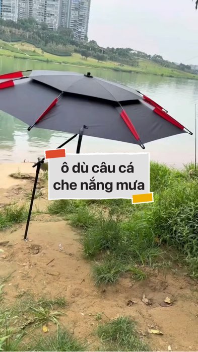 ô dù câu cá che nắng che mưa