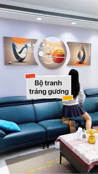 Bộ tranh tráng gương treo tường #VideohangDoiSong#ShopeeVideo#ShopeeCreator #LuotVuiMuaLien#KOLUyTin#Videomuasam #SandealcungKOL #diumi224