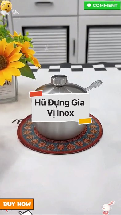 ￼Hũ Đựng Gia Vị Kèm Muỗng Inox #VideoHangGiaDung#shopeestyle#ShopeeVideo#ShopeeCreator #LuotVuiMuaLien #diumi737