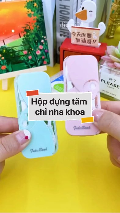 Hộp đựng tăm chỉ nha khoa #VideohangTieuDung #shopeestyle#ShopeeVideo#ShopeeCreator #LuotvuiMuaLien#KOLUyTin#Videomuasam #SandealcungKOL #diumi757